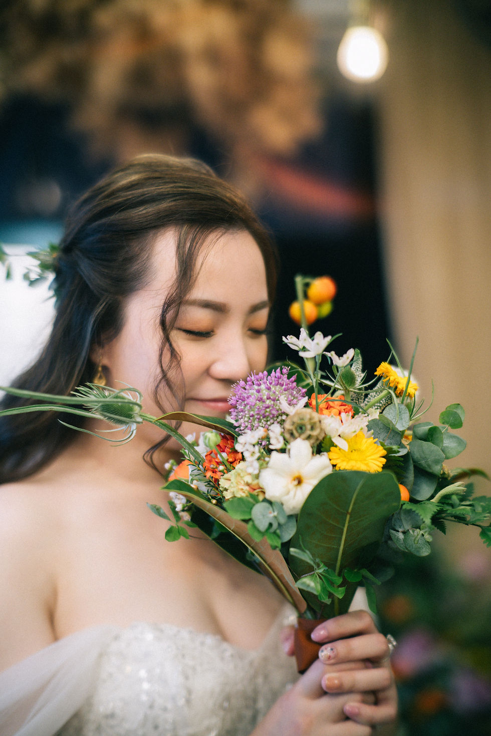 Thumbnail: Bespoke Bride bouquet & Groom corsage
