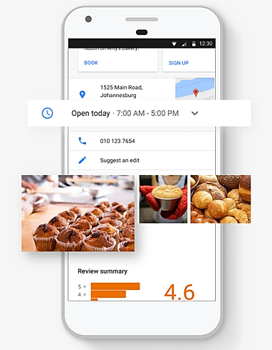 Show the features of Google My Business