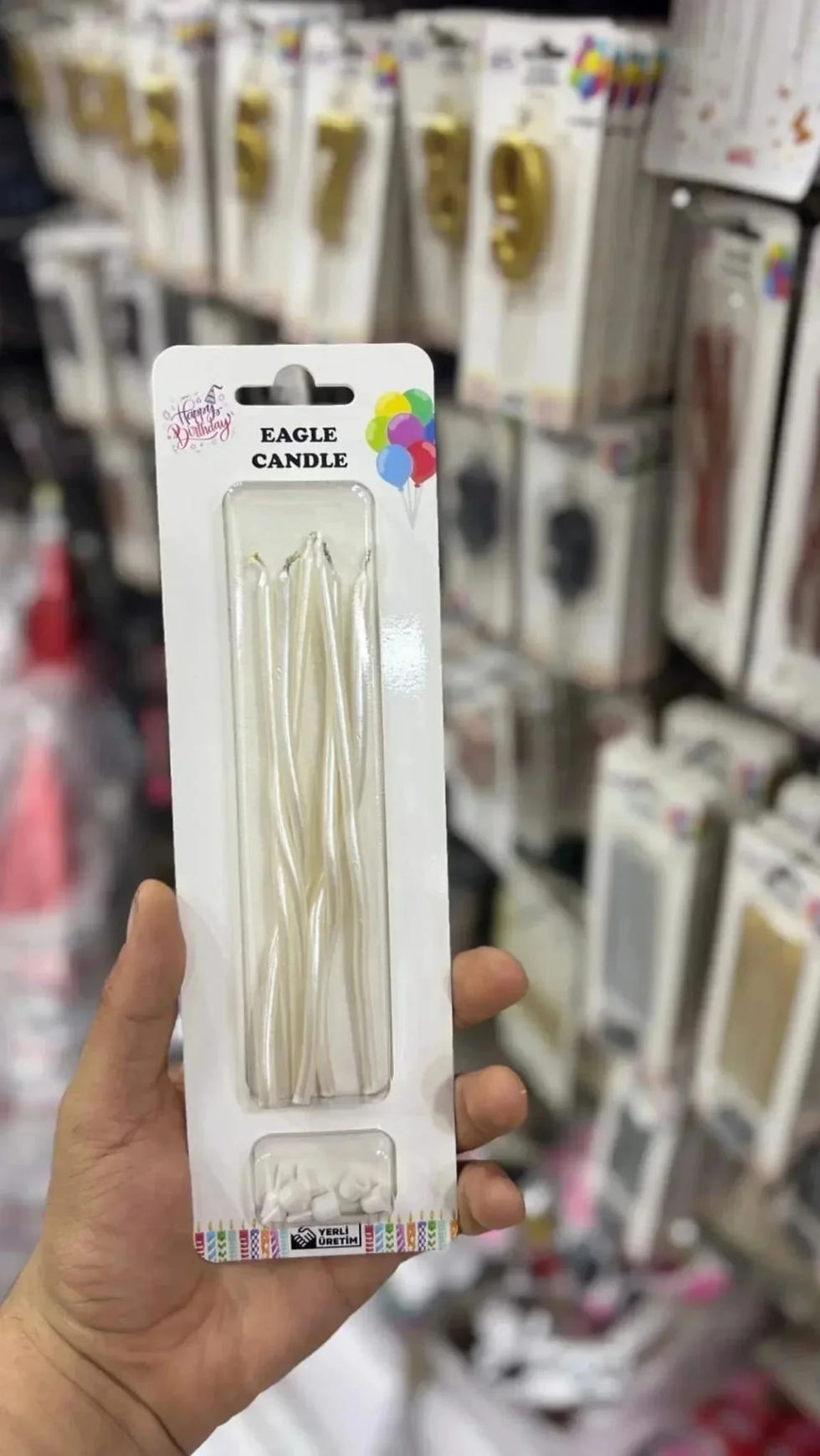 Küçük resim: Kıvrımlı Pasta Mum 6’lı Set 