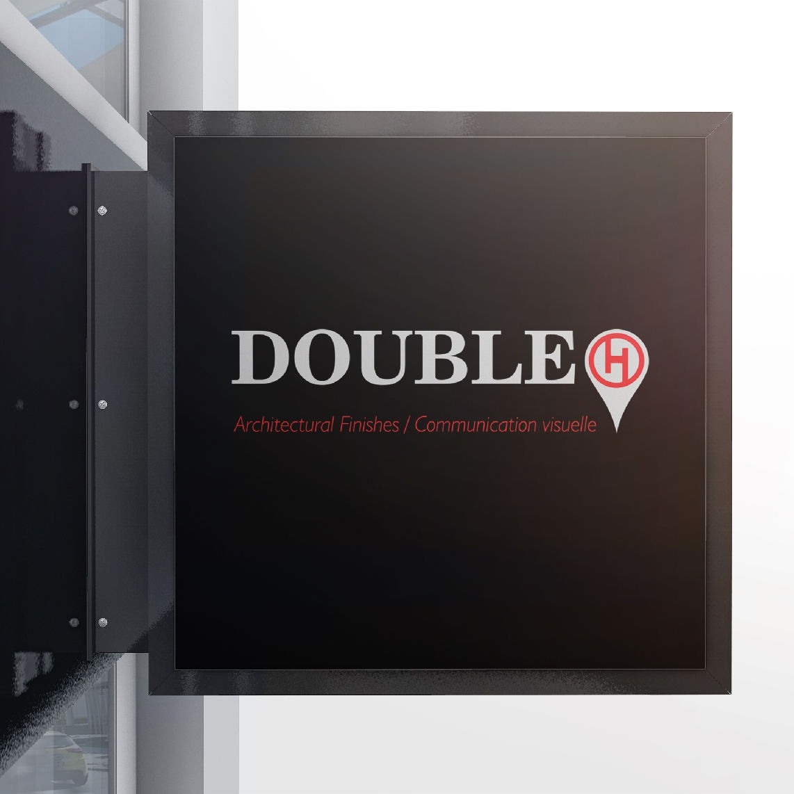 Caisson LEDS double face