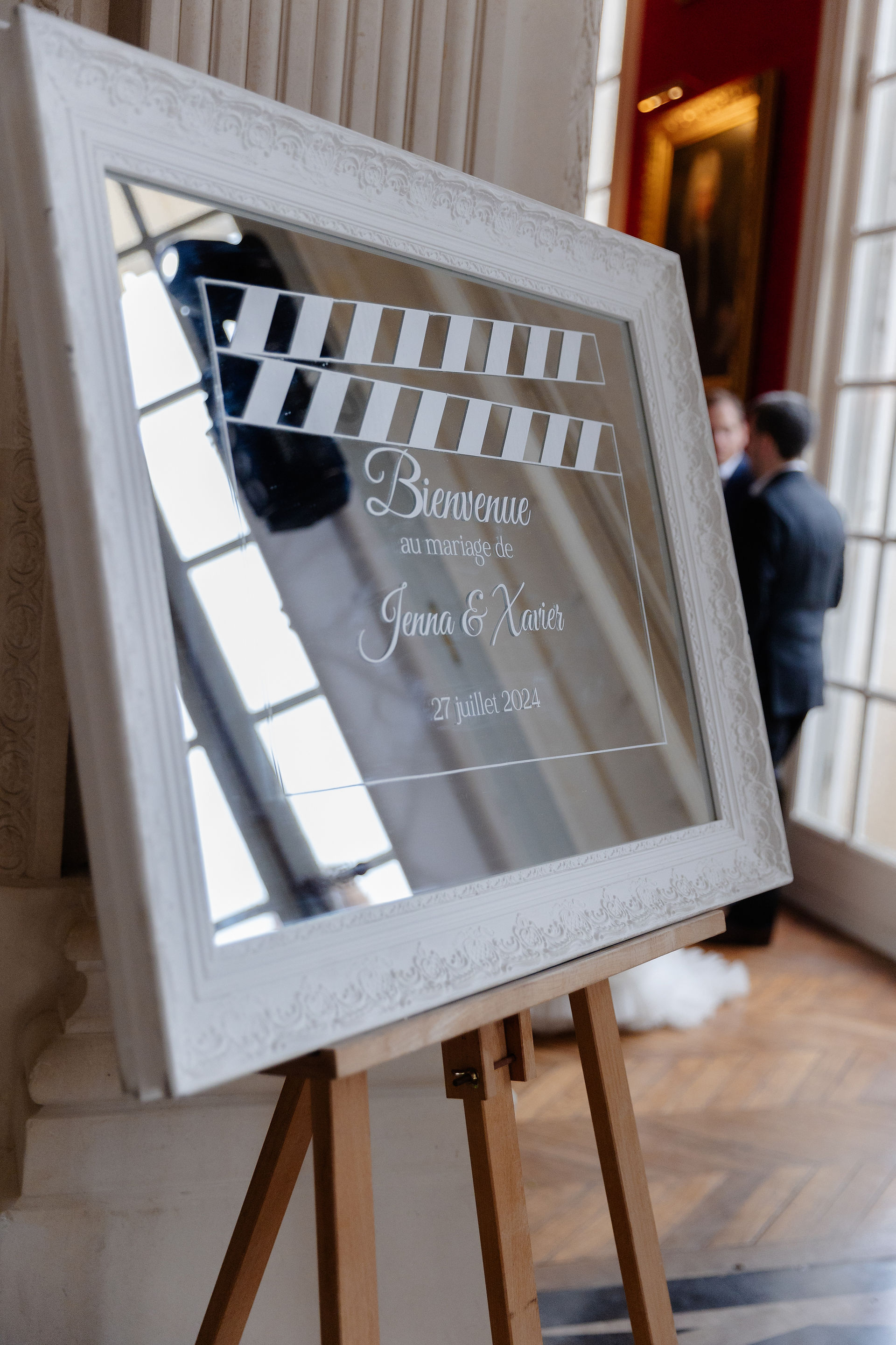 Miroir de bienvenue mariage