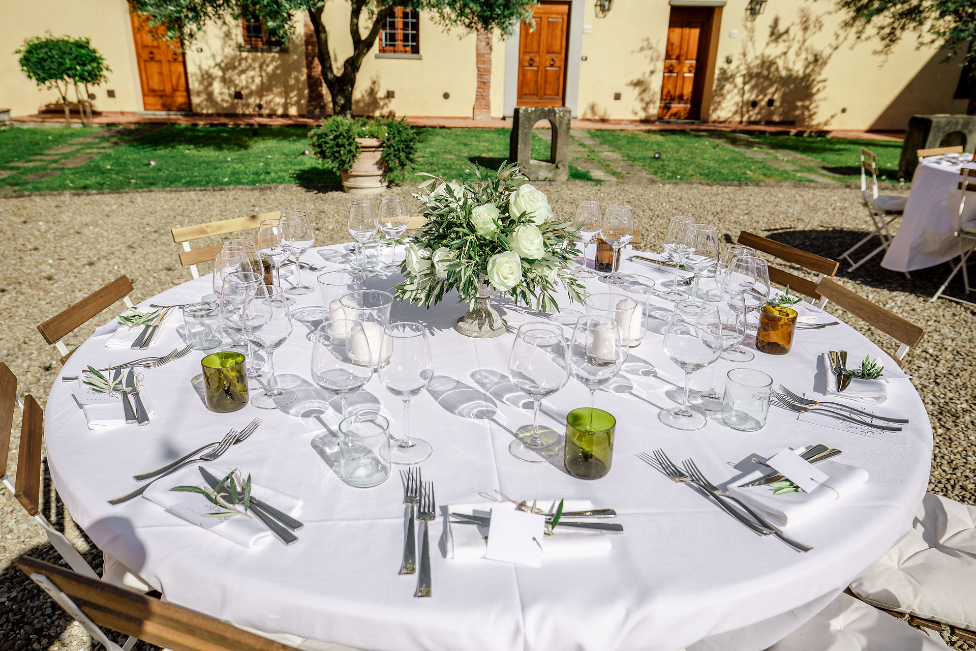 La table de mariage en Italie