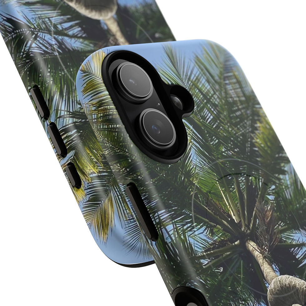 Thumbnail: Palm Tree Tough Magnetic Phone Case — Tropical Beach Protective Cover