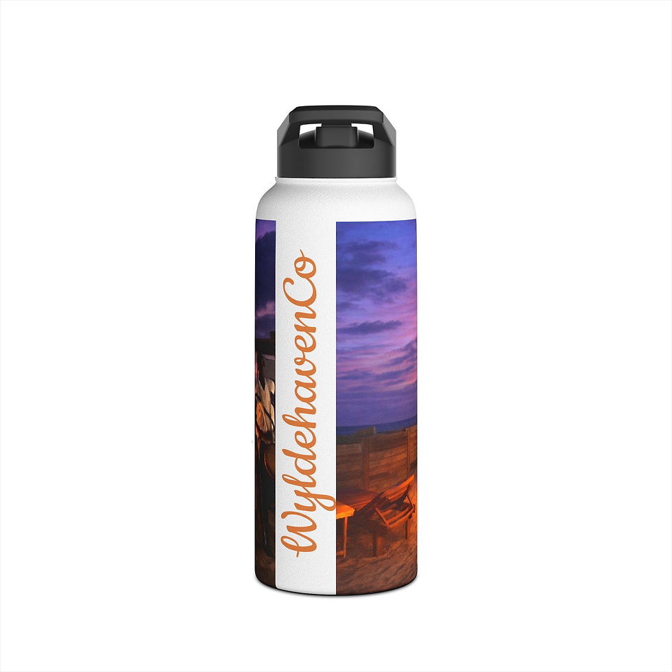 Thumbnail: Beach Bonfire Water Bottle — Cape Verde Sunset Stainless Steel Bottle