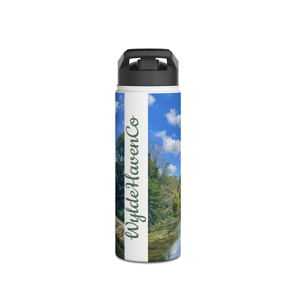 Thumbnail: Nature Scene Stainless Steel Water Bottle — Royal Military Canal Hythe