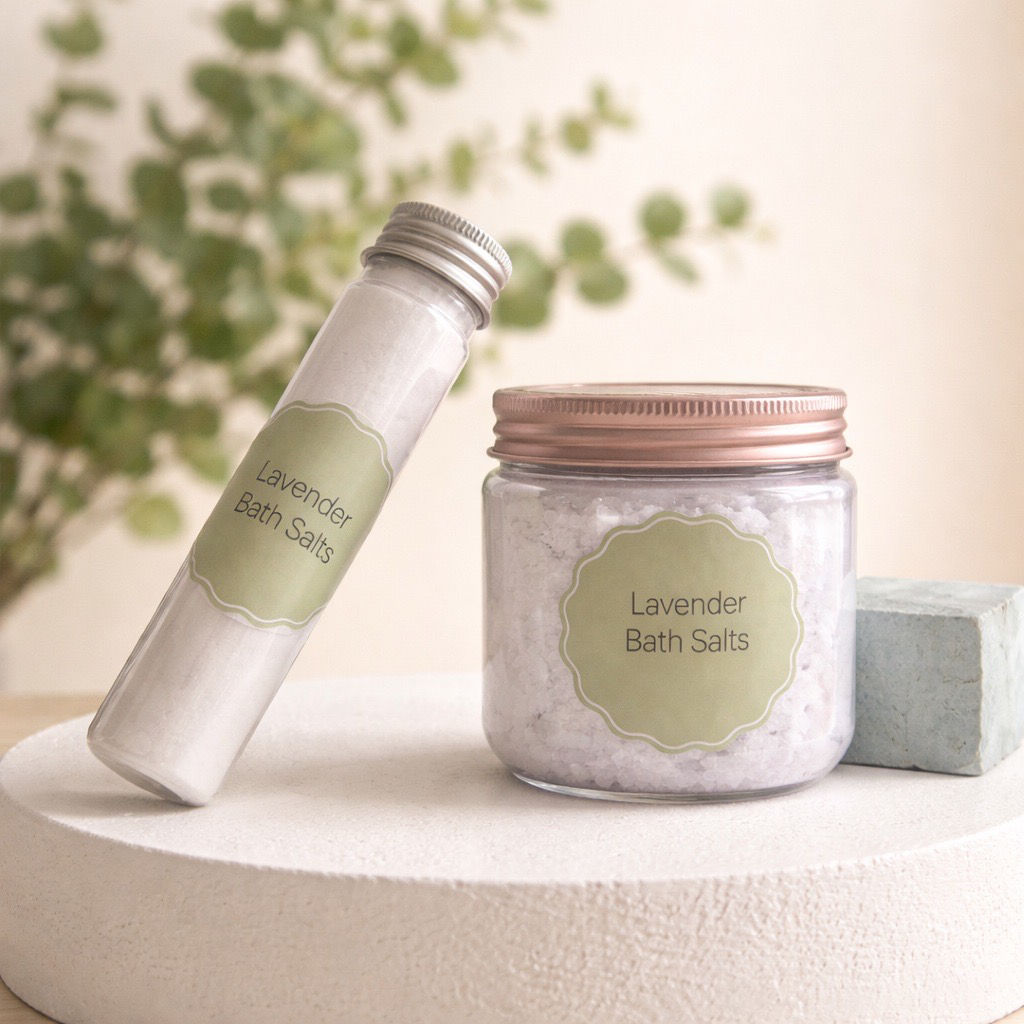 Lavender Eucalyptus Fizzing Mineral Bath Salts