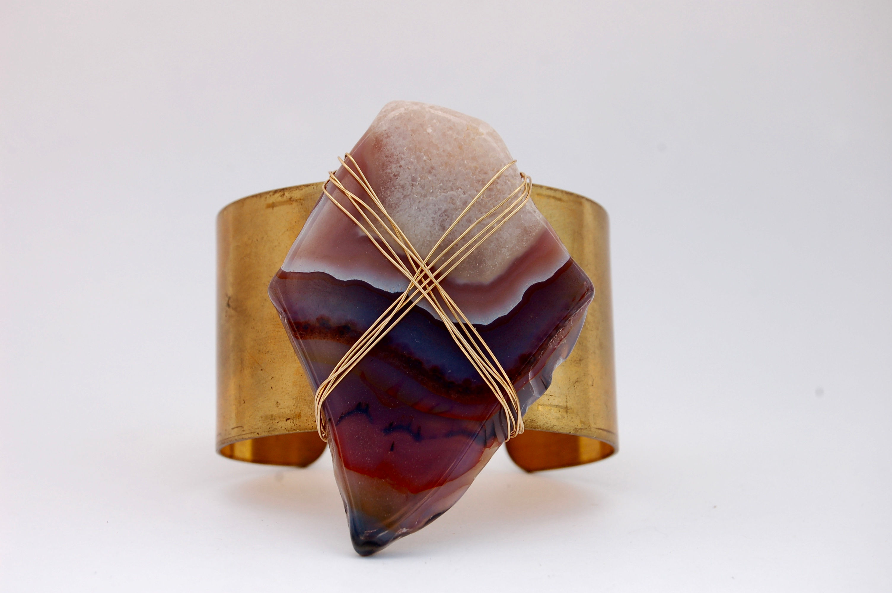 Agate Slice Cuff