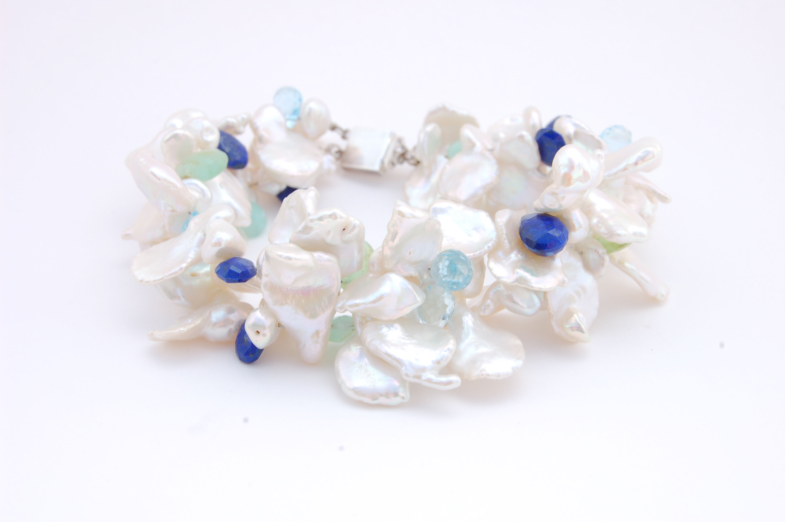 Keshi Pearl & Gemstone Briolettes