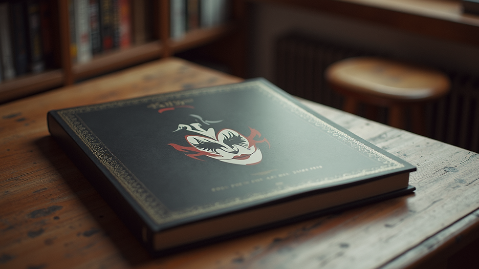 Vue en gros plan d'un album de KISS sur une table