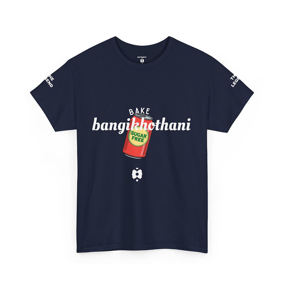 Thumbnail: Sugar Free - Bake bangikhothani Unisex Heavy Cotton Tee, The Legend Edition
