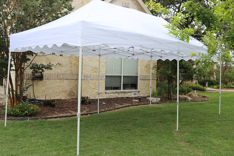 Thumbnail: 10' X 20' White Scalloped Pop Up Tent