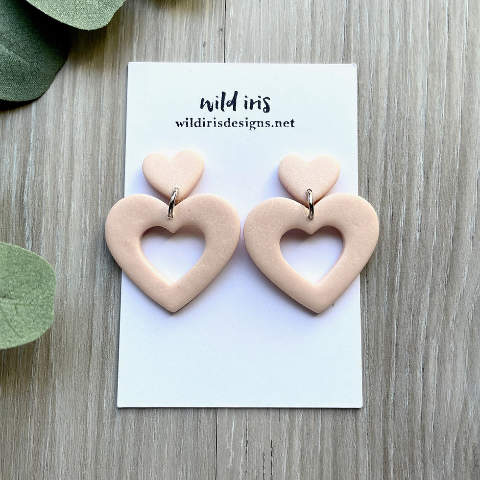 Thumbnail: Heart "Donut" Dangles