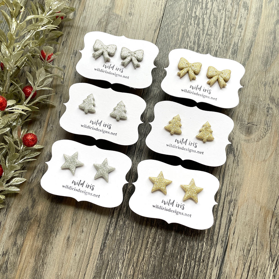 Thumbnail: Holiday Studs ~ Shimmer & Sparkle