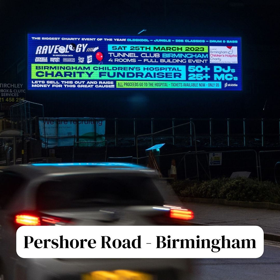 Billboard on Pershore Road Birmingham