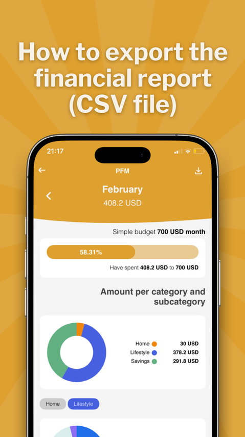 Tutorial: How to export the financial report (CSV file)