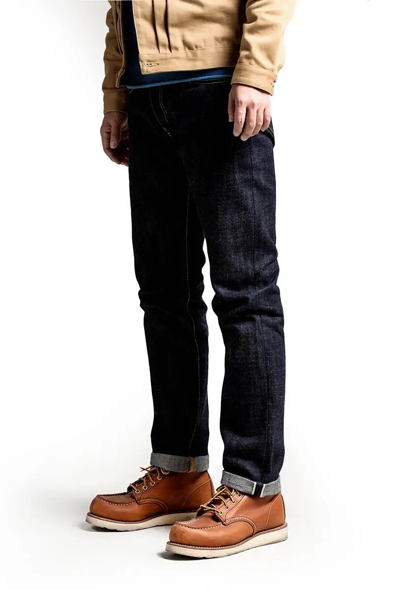 Miniatura: SD107-0001   Heavy Weight Indigo Selvage Unwashed Pants Unsanforised Thick Raw