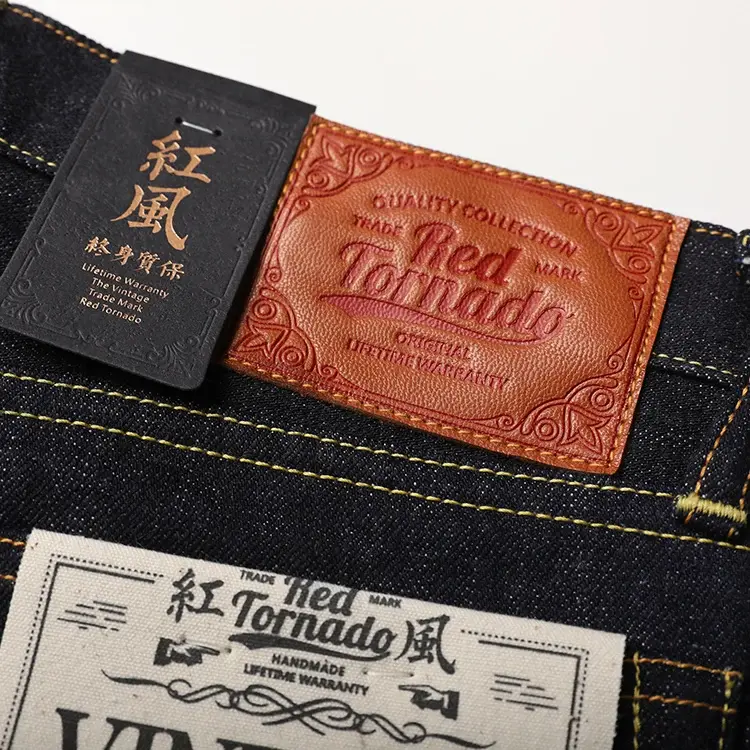Miniatura: SD107-0001   Heavy Weight Indigo Selvage Unwashed Pants Unsanforised Thick Raw