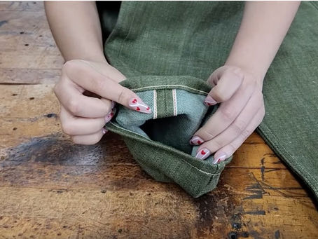 Railcar X079 Pistachio Green Selvedge Jeans