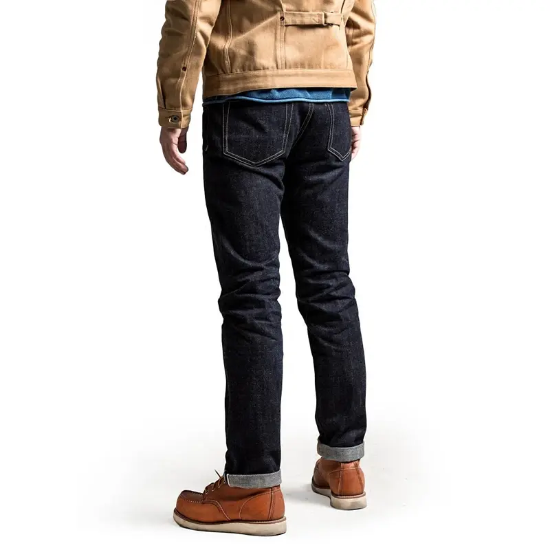 Miniatura: SD107-0001   Heavy Weight Indigo Selvage Unwashed Pants Unsanforised Thick Raw