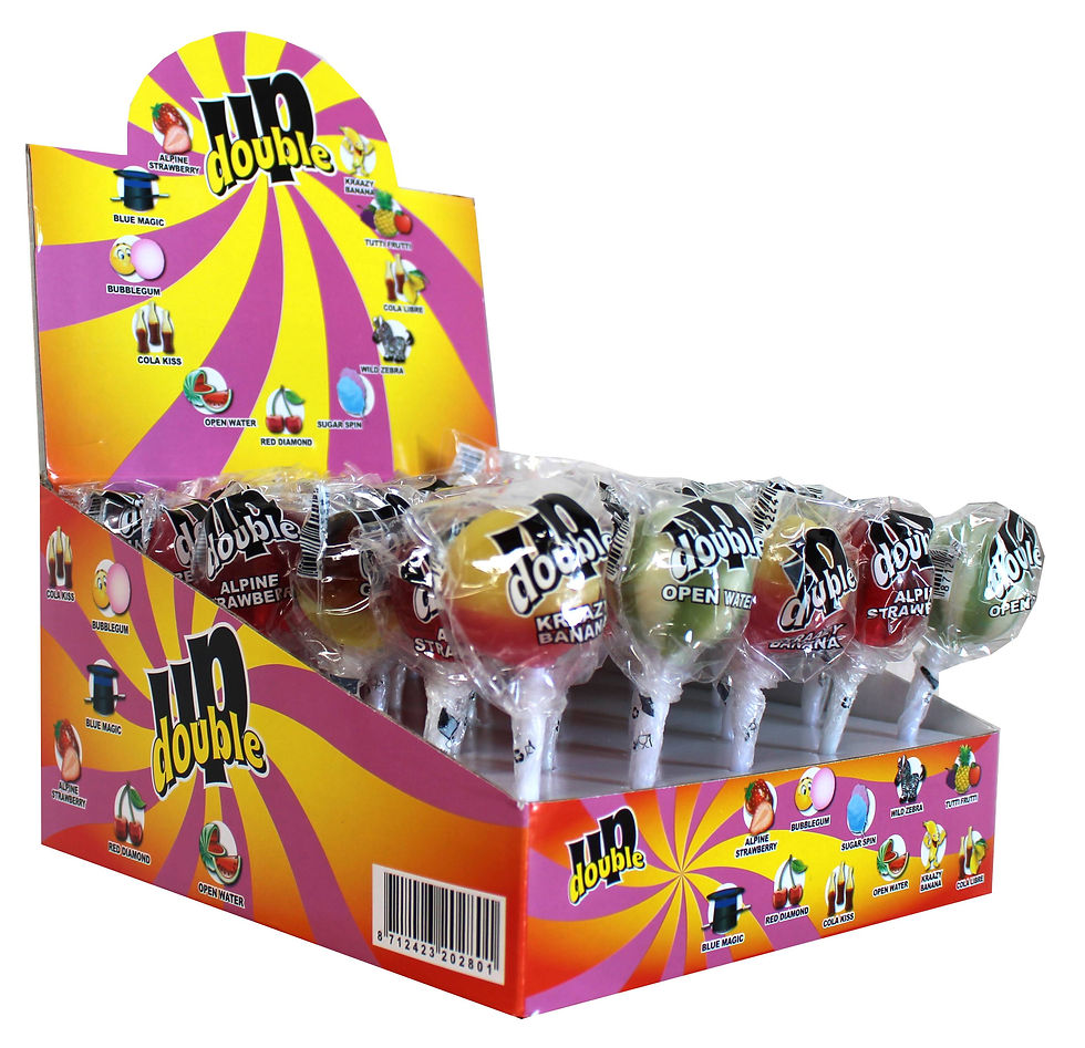 Double Up Lollipops displ 30pcs