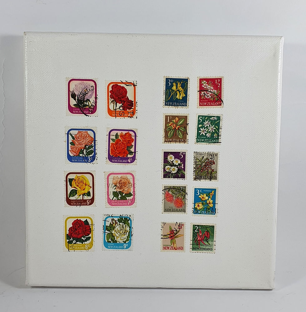 Canvas - Roses & Small Native Flowers