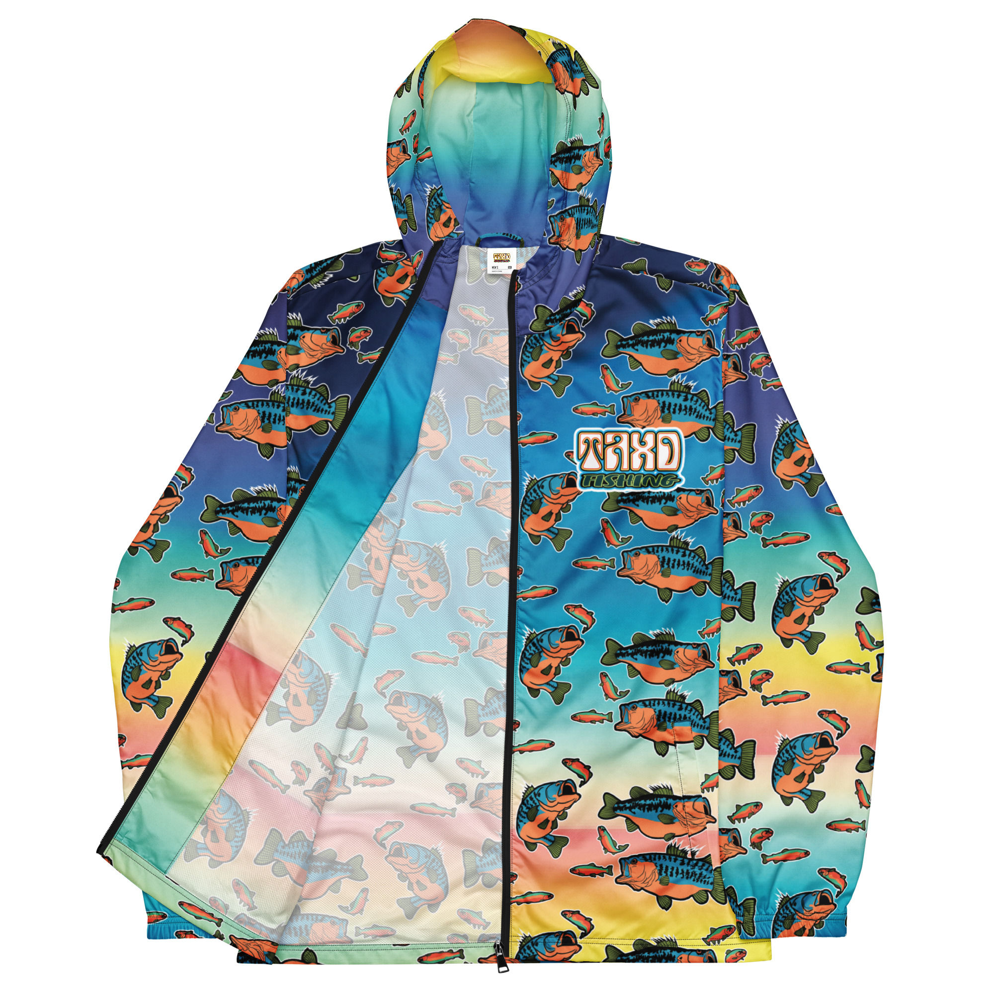 Bass Feeding Frenzy v3 Windbreaker