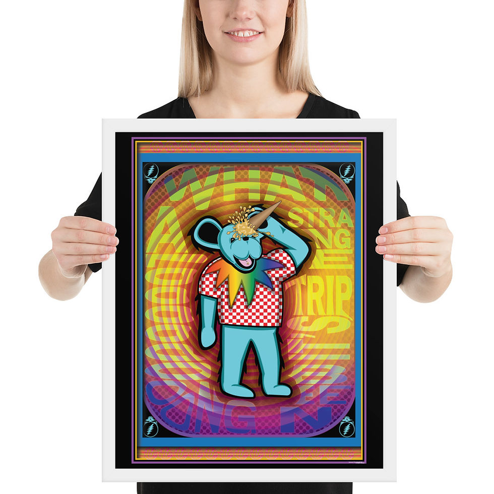 Thumbnail: Ice Cream Bear Framed Poster