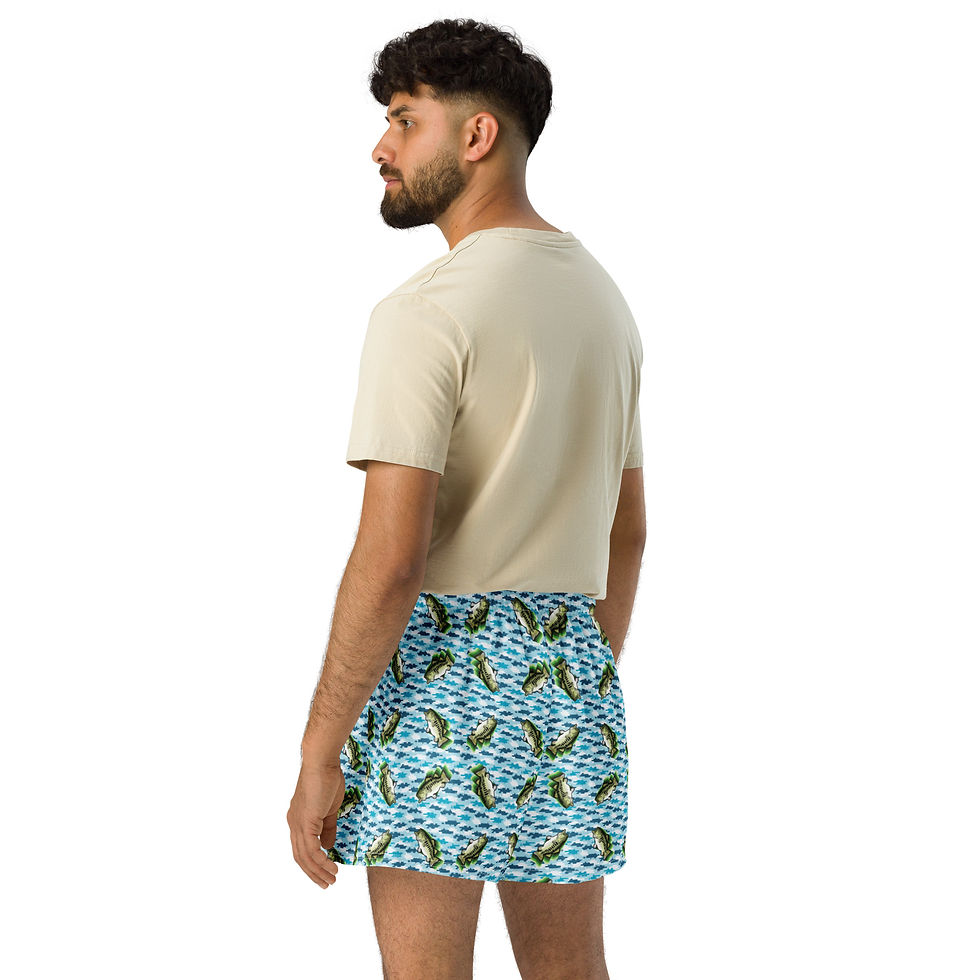 Thumbnail: Digital Camo(Blue)/Natural Bass Dad Shorts