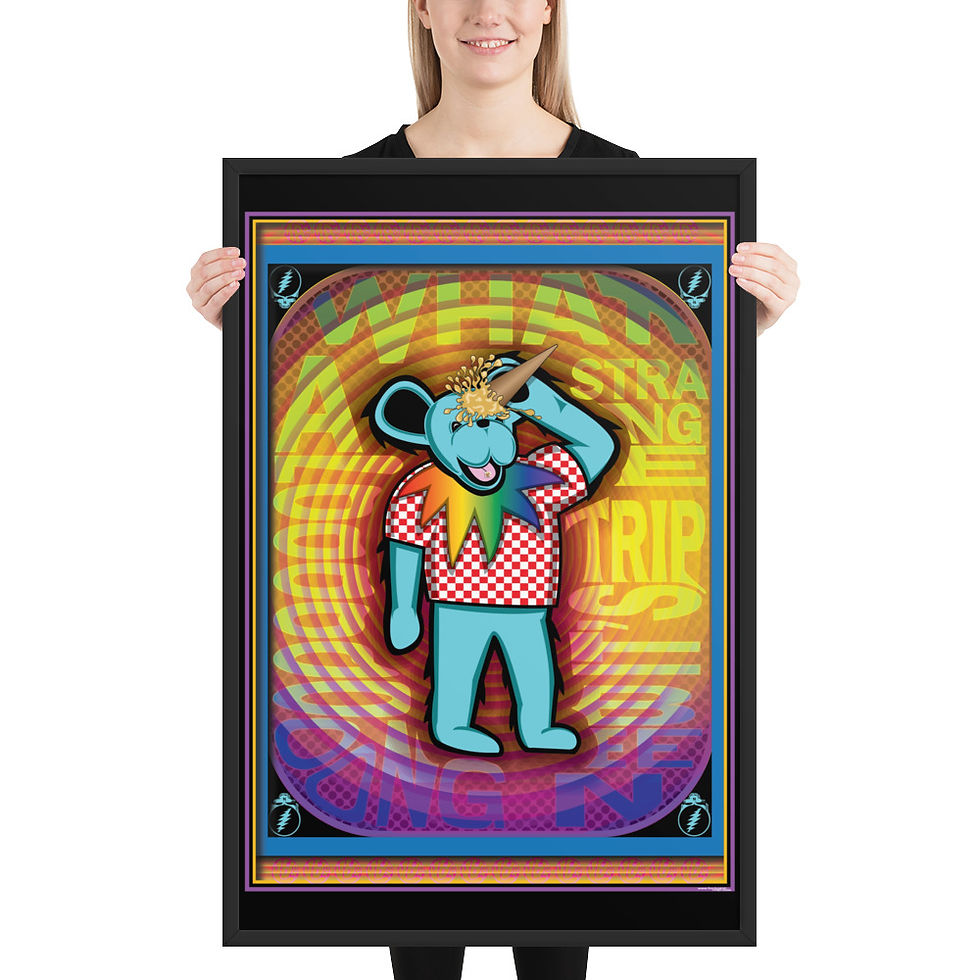 Thumbnail: Ice Cream Bear Framed Poster