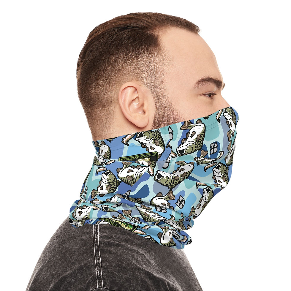 Thumbnail: BassXTrout (Blue Camo) Lightweight Neck Gaiter
