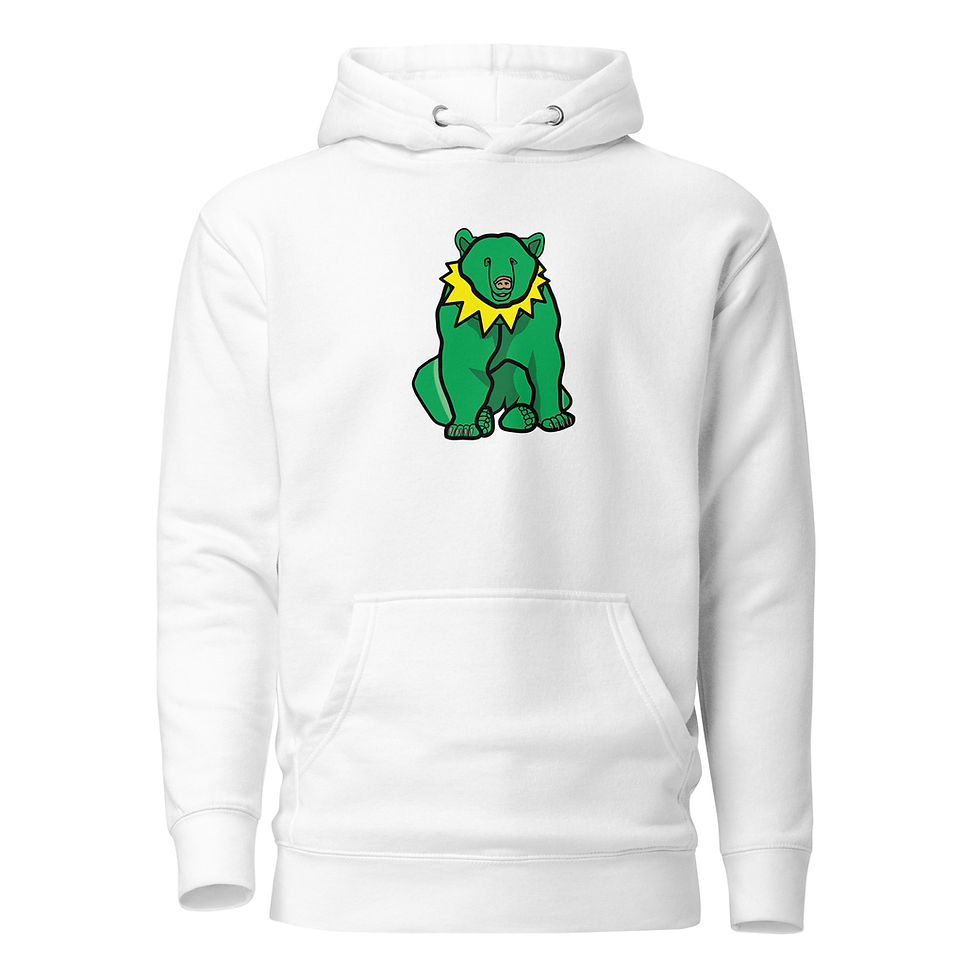 Thumbnail: Grateful Bear(Green) Premium Hoodie