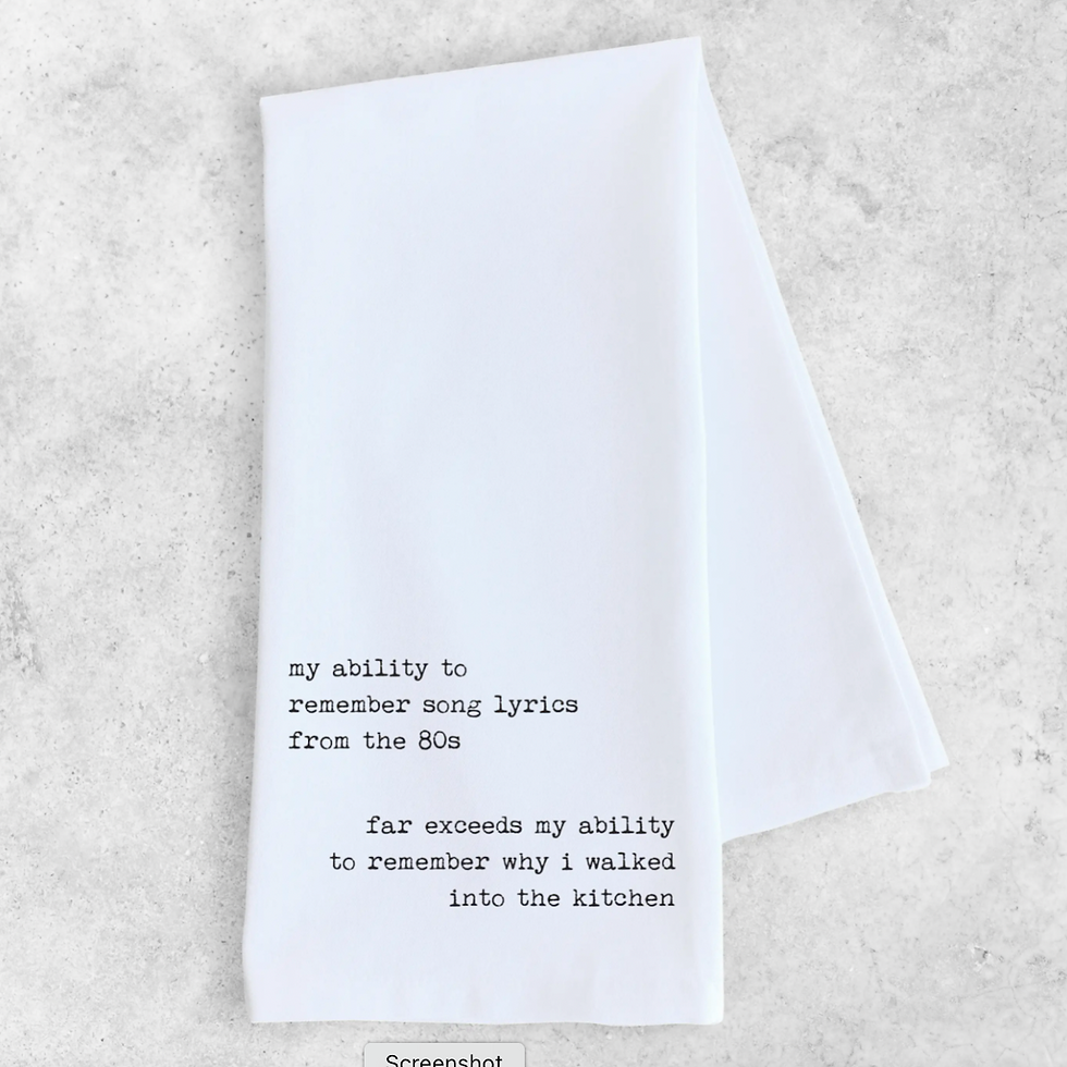 My Ability to Remember Song Lyrics Towel