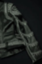 Thumbnail: Black Rock Patterned Women's Leather Coat
