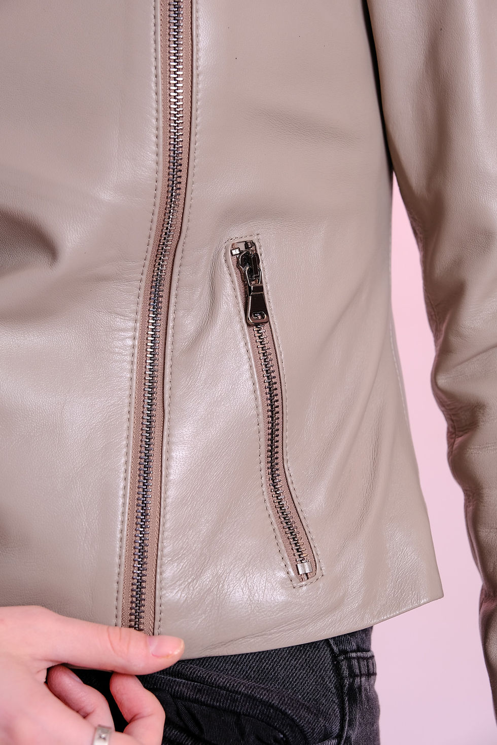 Thumbnail: Style Women's Brown Classic Leather Jacket