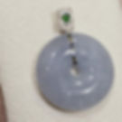 Lavender Donut Jadeite Pendant with 18K Solid Gold - Sabine | ARL Jade Singapore