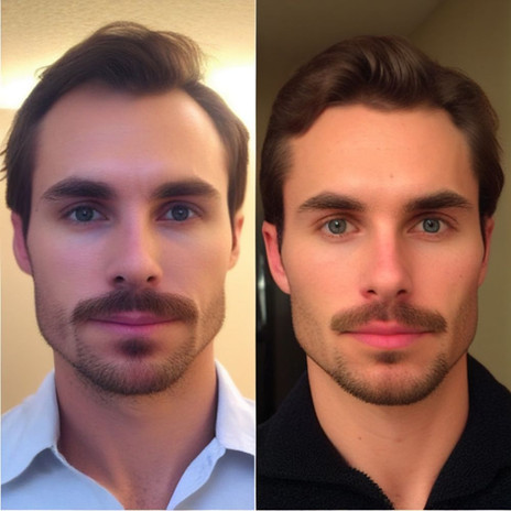 FUE Hair Transplant Beverly Hills - FUEsion Hair Clinics - Hair Transplant Result Before And After