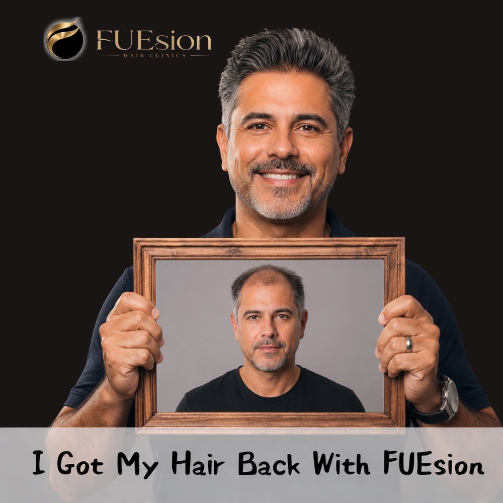 FUEsion hair transplant patient result