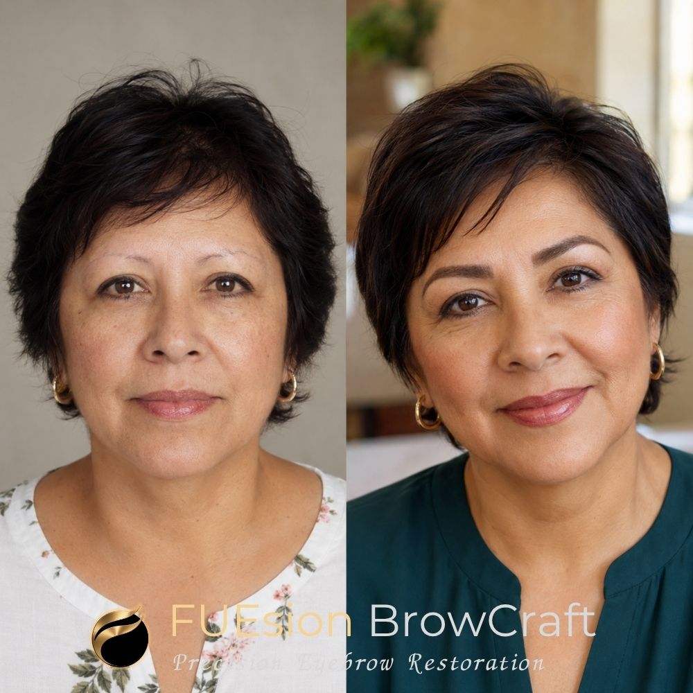 BrowCraft eyebrow restoration result