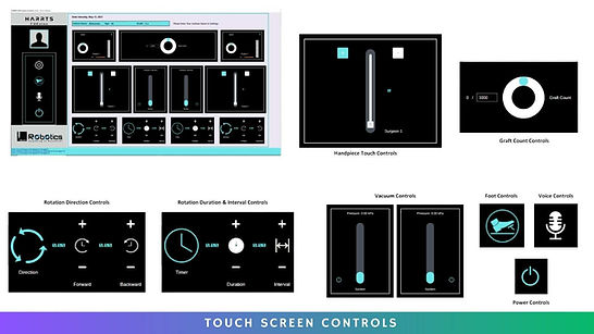 HARRTS FUEsion X - 3.0 Robotic Hair Transplant System Touch Screen Controls