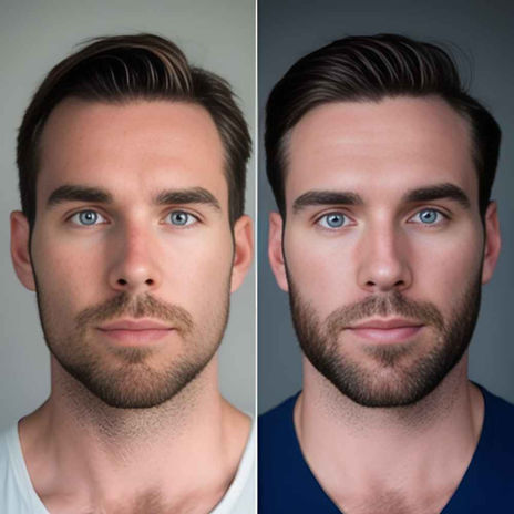 FUEsion Hair Clinics - Beard Transplant Before And After