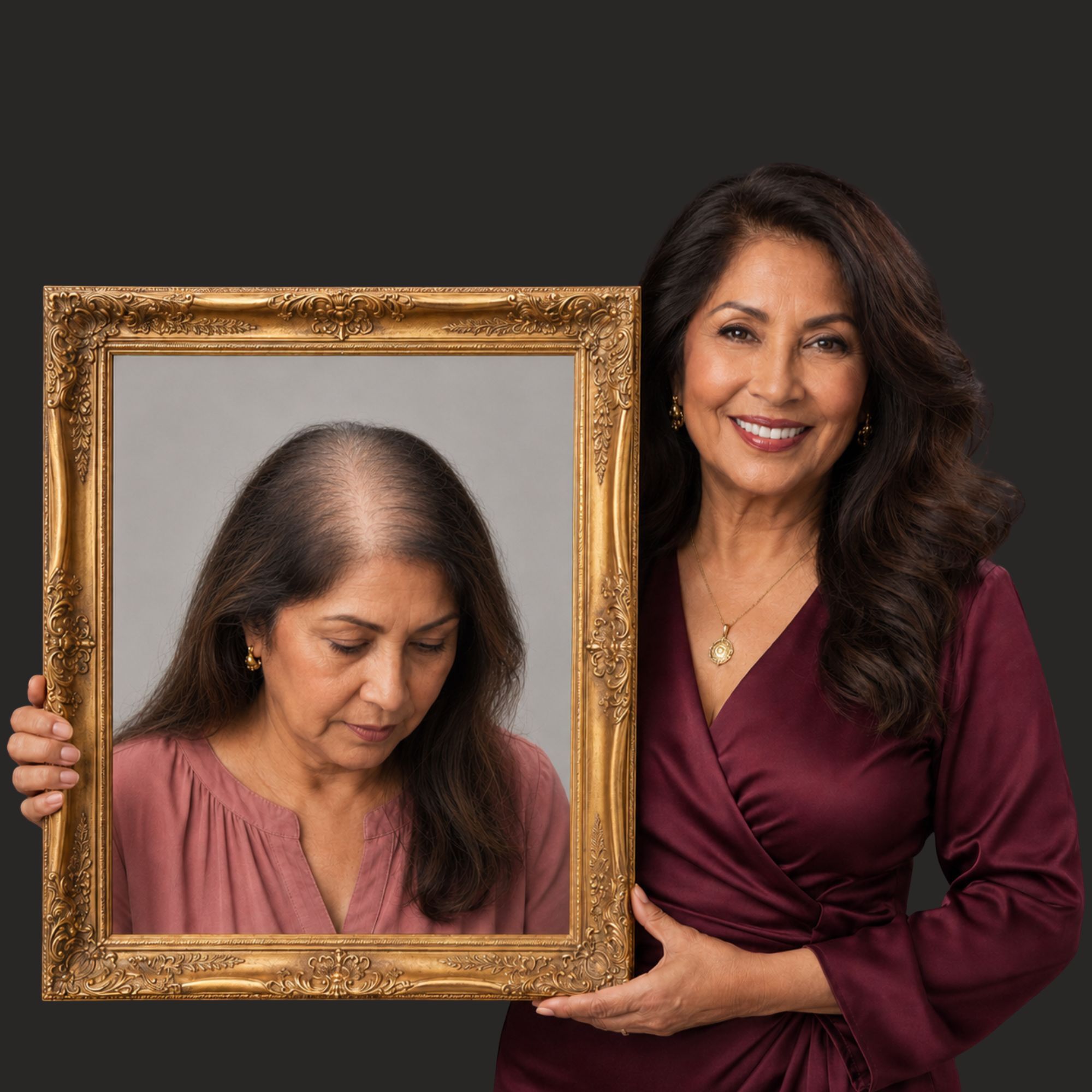 Before and after — volume restoration for menopausal thinning