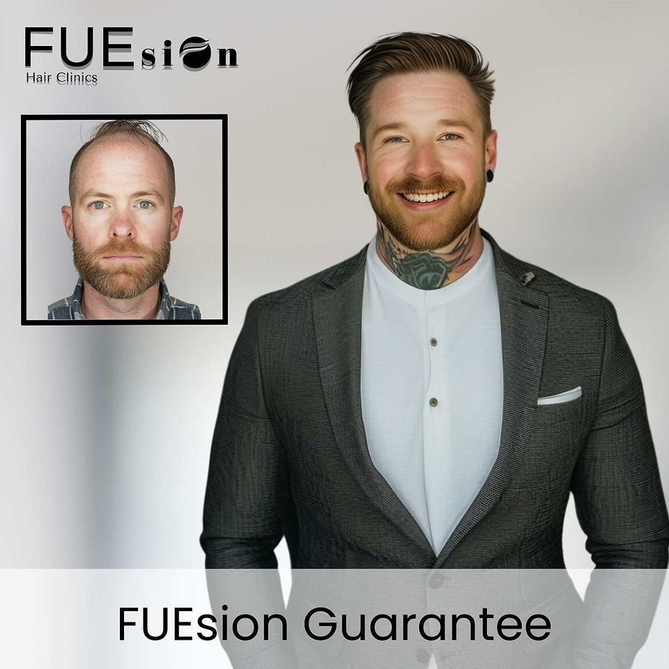 Hair Transplant Before And After at FUEsion Hair Clinics
