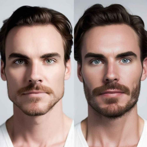 FUEsion Hair Clinics - Beard Transplant Before And After