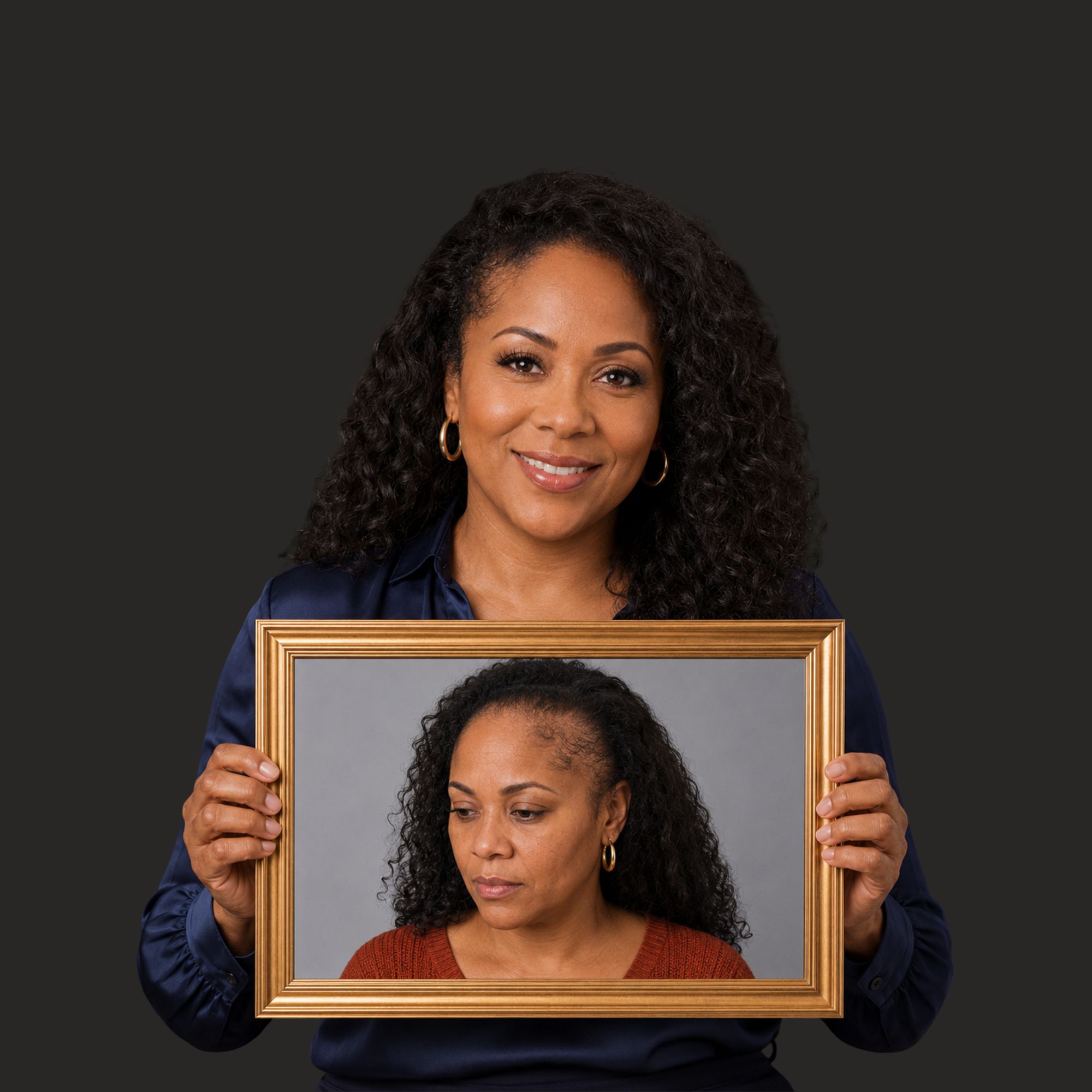 Before and after — temple density restoration for traction alopecia