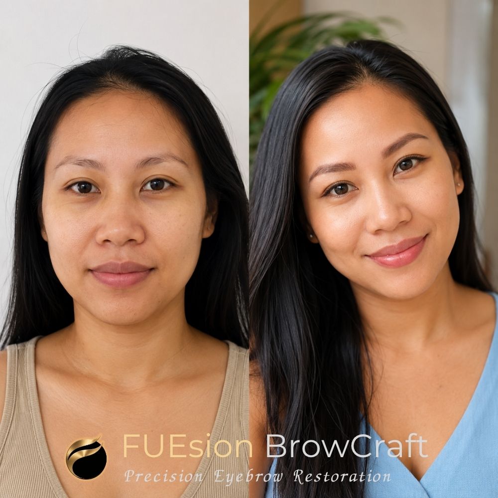 BrowCraft eyebrow restoration result