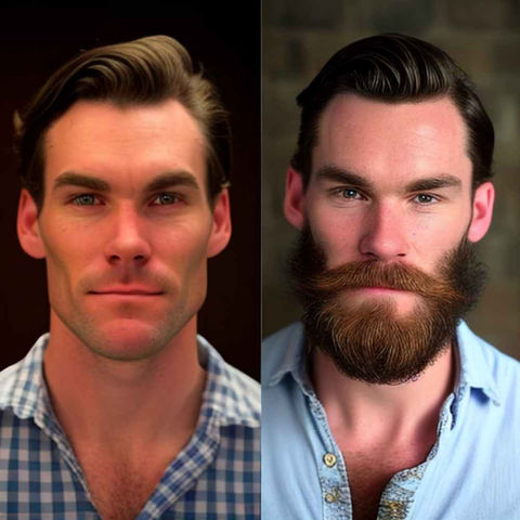 FUEsion Hair Clinics - Beard Transplant Before And After