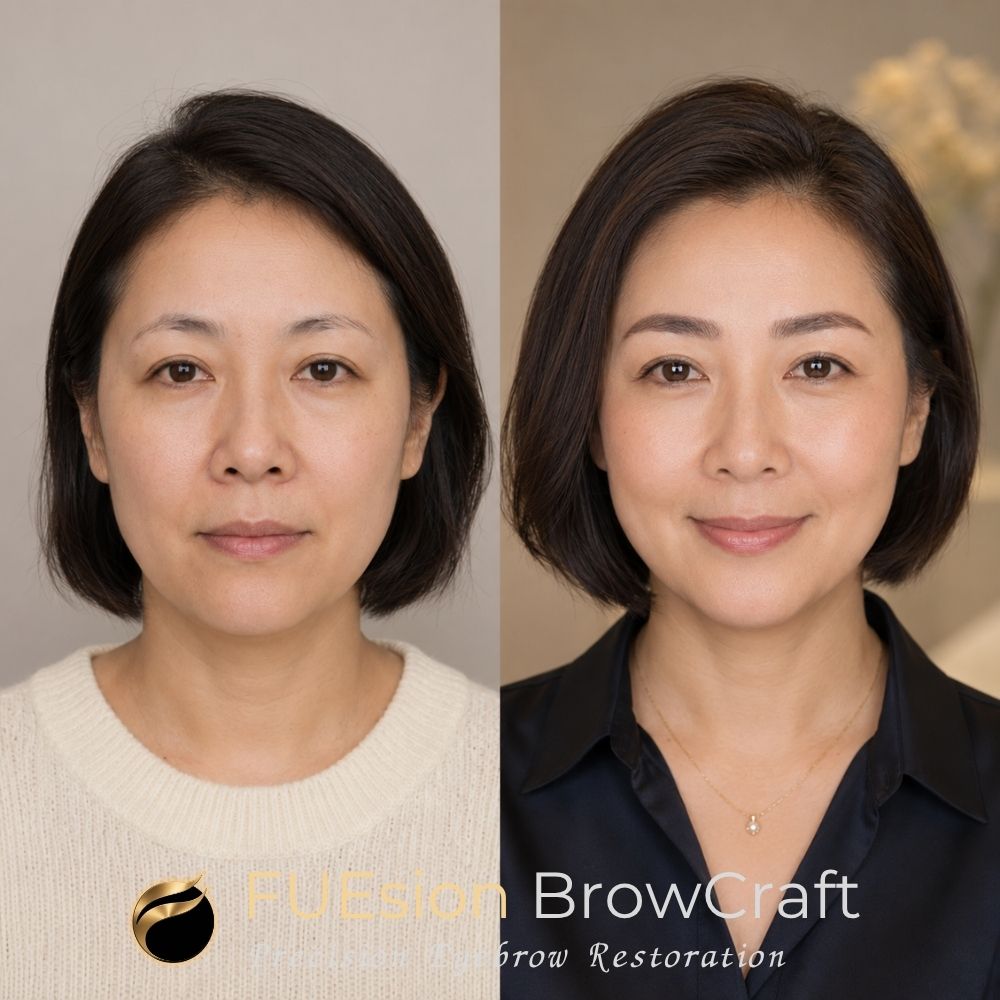 BrowCraft eyebrow restoration result