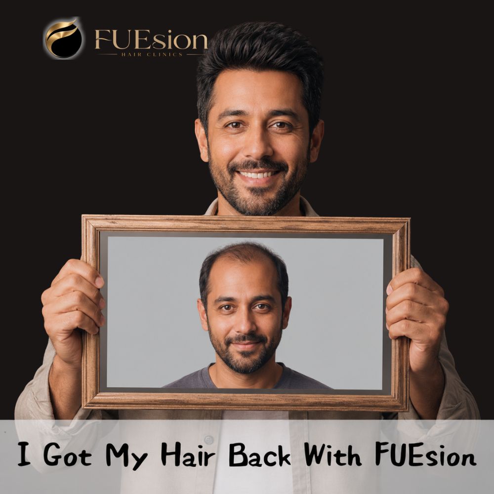 FUEsion hair transplant patient result