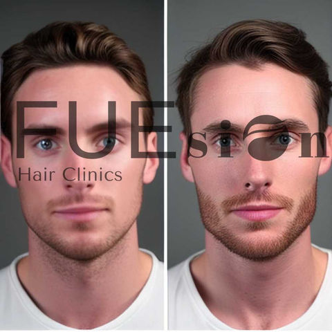 Beard Transplant Before And After -  FUEsion Hair Clinics