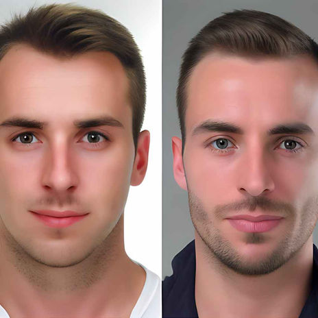 FUEsion Hair Clinics - Beard Transplant Before And After